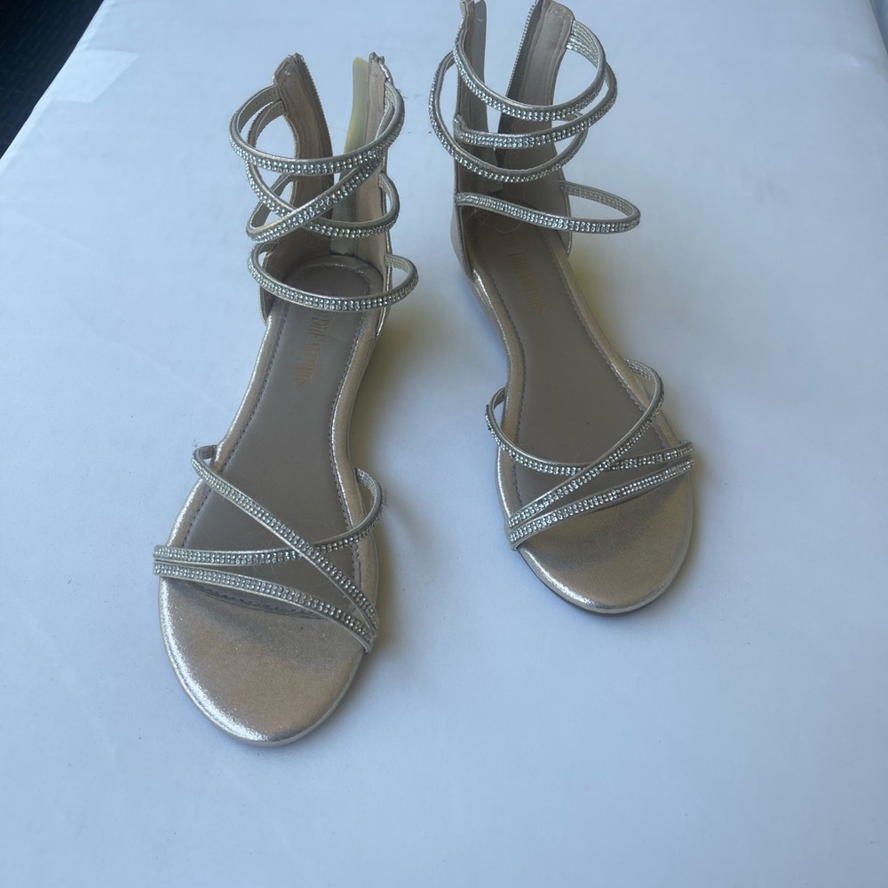Gold Strappy Sandals